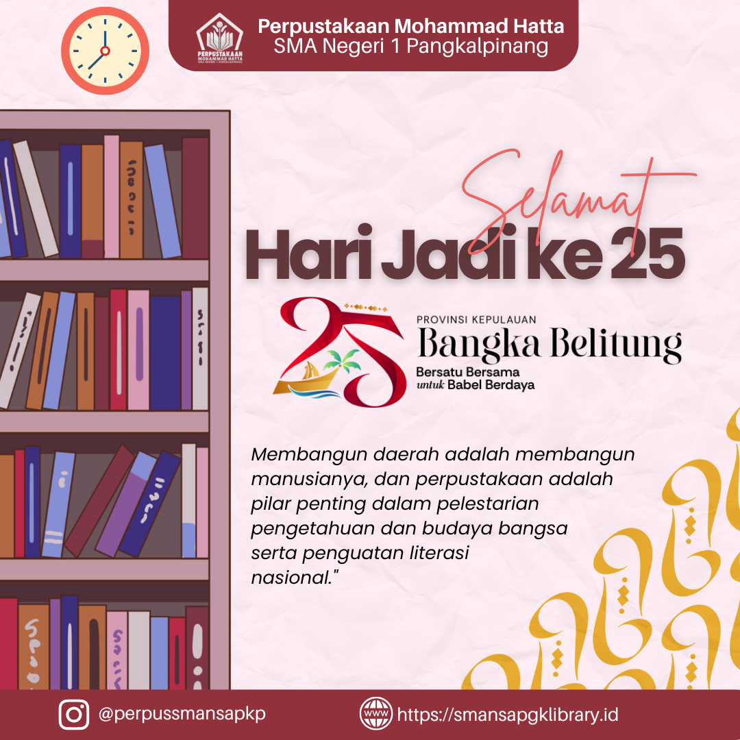 Selamat Hari Jadi Ke-25 Provinsi Kepulauan Bangka Belitung